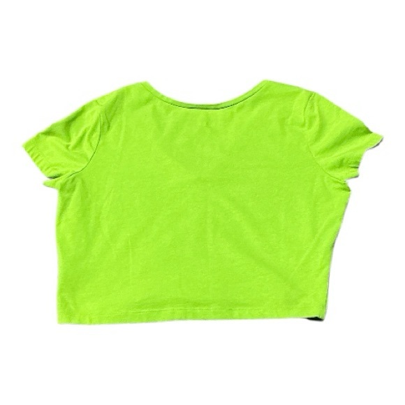 Wild Fable - EC - Neon Green V-Neck Crop Top - Picture 5 of 5